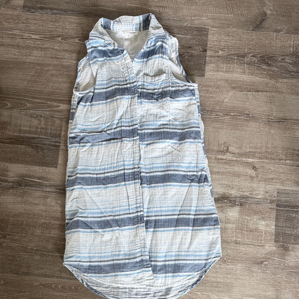 Beachlunchlounge Blue and White Striped Top s/p